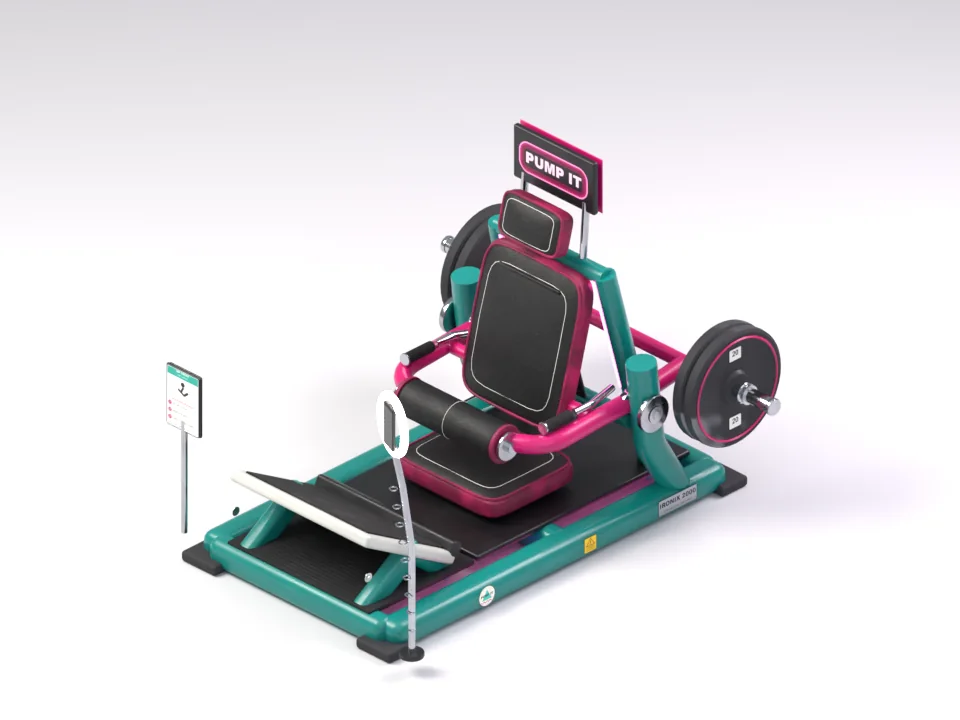 Hip Thrust — Blender render